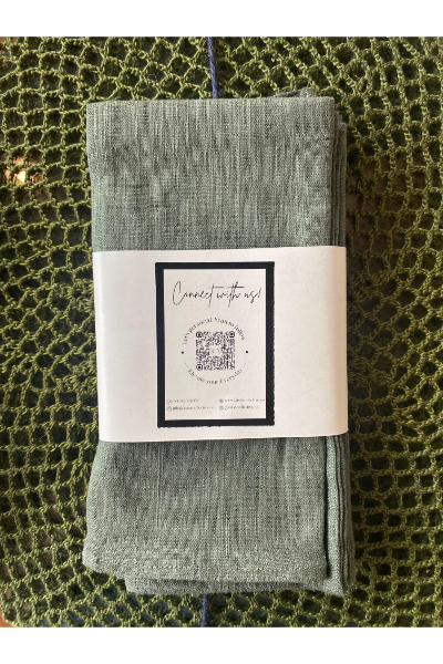 Napkins in Sage - Set of 4